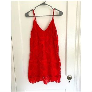 Express shift dress. Red. Small